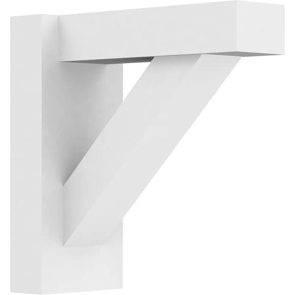 Ekena Millwork Traditional Architectural Grade PVC Outlooker with Block Ends, 5"W X 12"D X 12"H OUTP05X12X12TRA05 - main